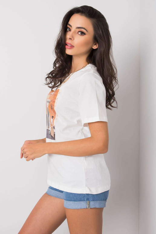 Bílé tričko s potiskem Gloria Bílé tričko s potiskem Gloria