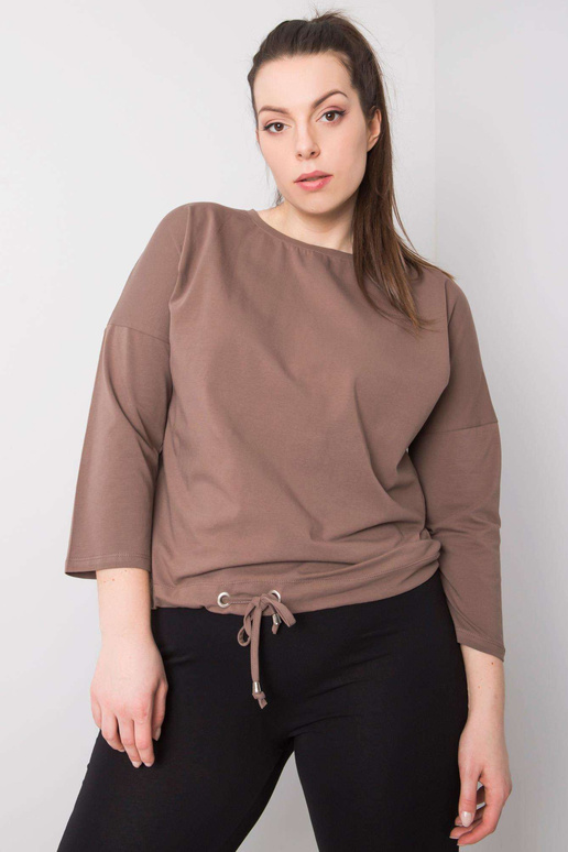 Bavlněná blůza velikosti Coffee Plus...