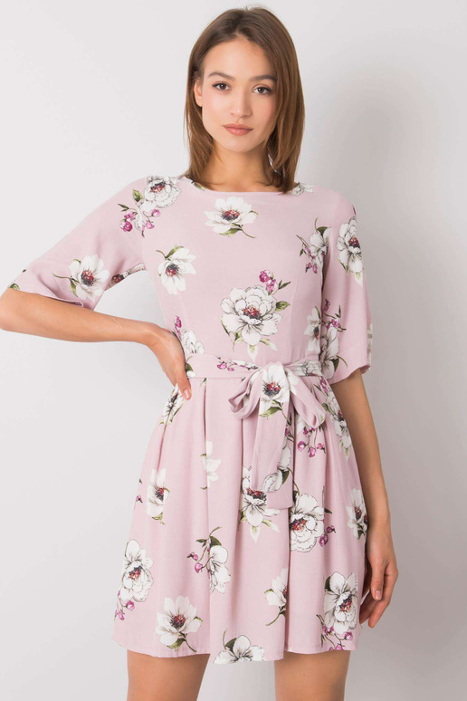 Azariah světle fialové květinové šaty