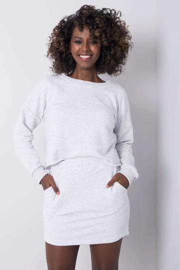 Světle šedá melanžová...