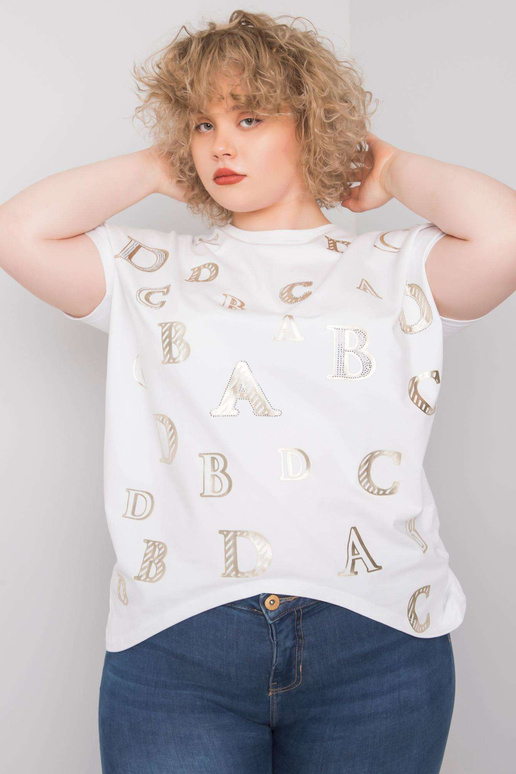 Bílá blůza Sabina plus size