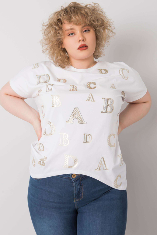 Bílá blůza Sabina plus size