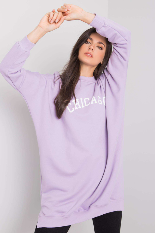Světle fialová tunika s nápisem...