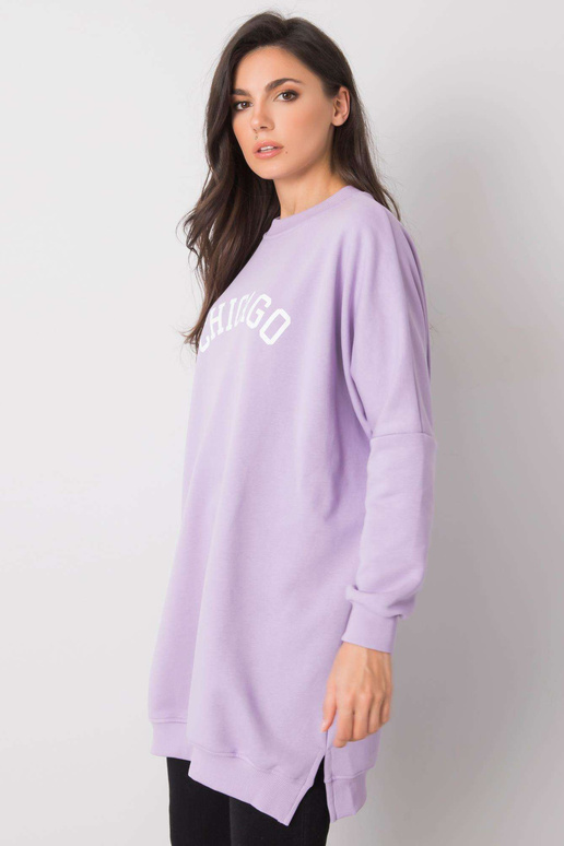 Světle fialová tunika s nápisem...