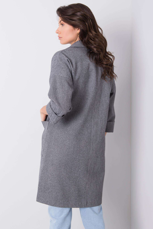 Šedý kostkovaný kabát Calla