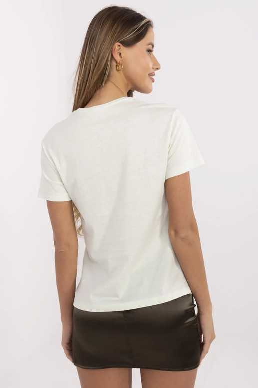Mintové tričko s nášivkou Alaine Mintové tričko s nášivkou Alaine