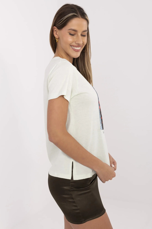 Mintové tričko s nášivkou Alaine Mintové tričko s nášivkou Alaine