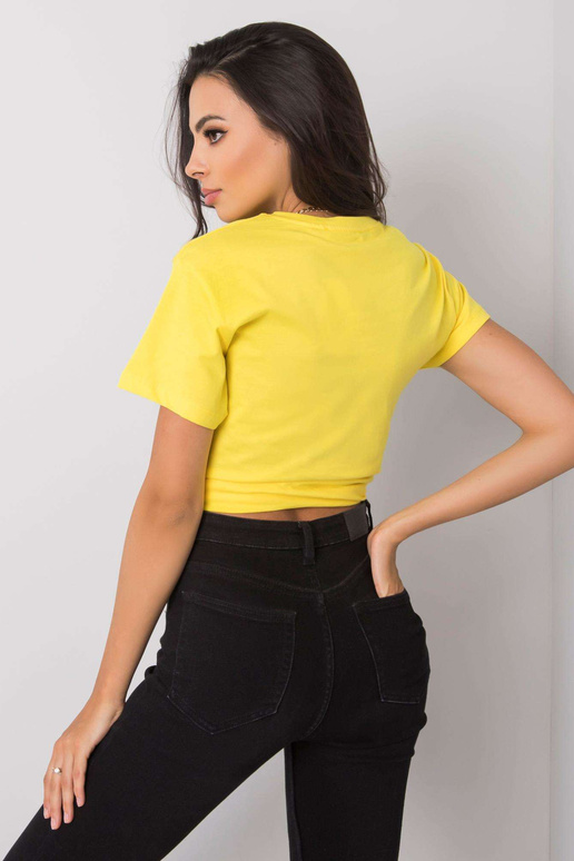 Žluté tričko s nápisem Adalia Žluté tričko s nápisem Adalia