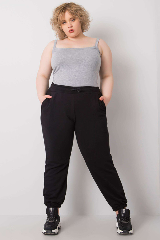 Tepláky Ainhoa Black Plus Size s...