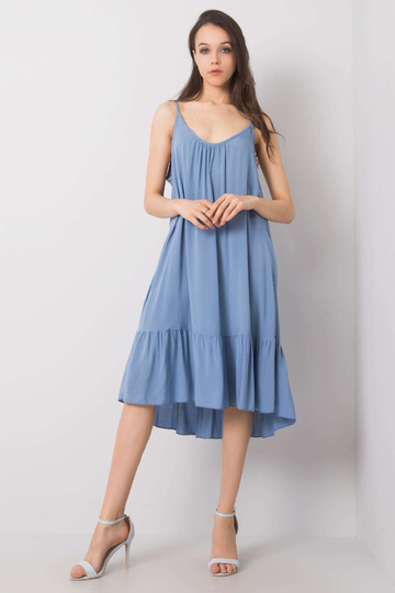 Modré volánové šaty Madilyn... 2