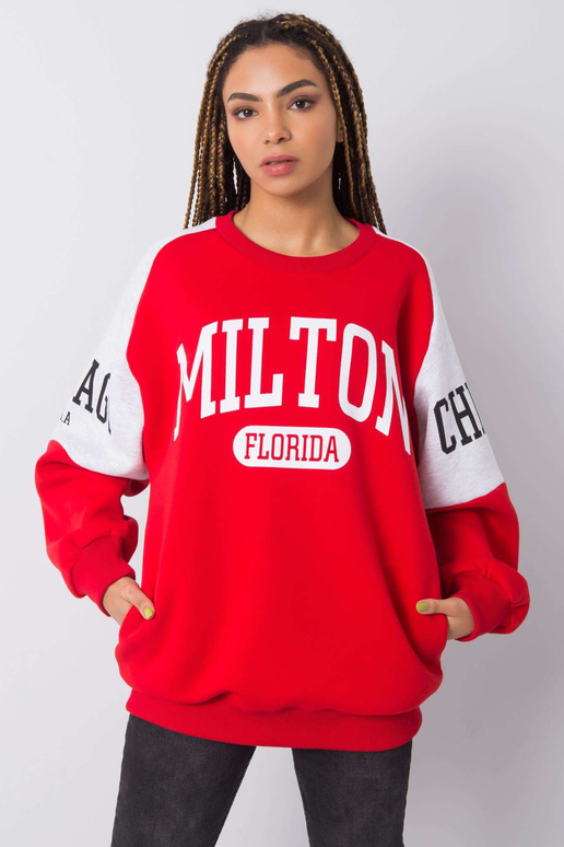 Červená mikina Letizia RUE PARIS