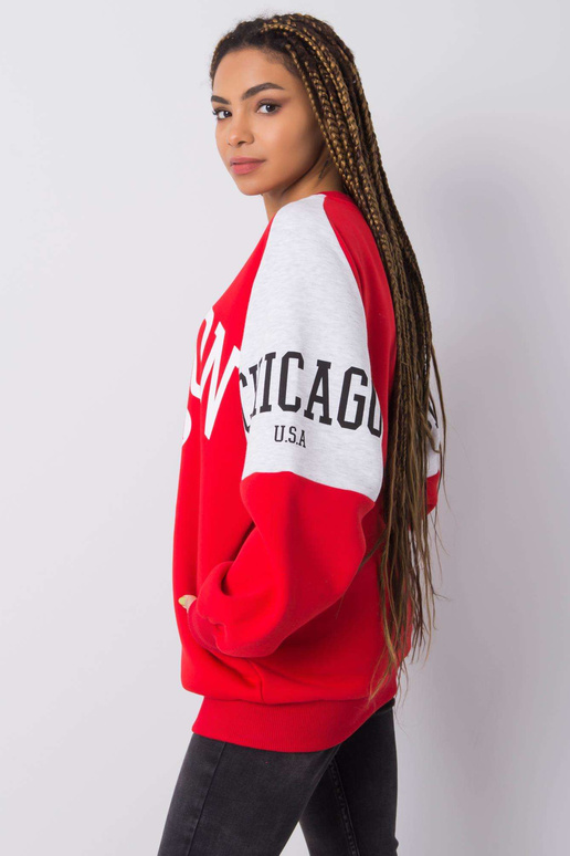 Červená mikina Letizia RUE PARIS