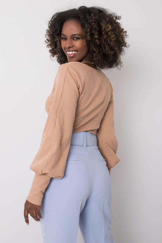 Tmavě béžová ležérní halenka Elsie...