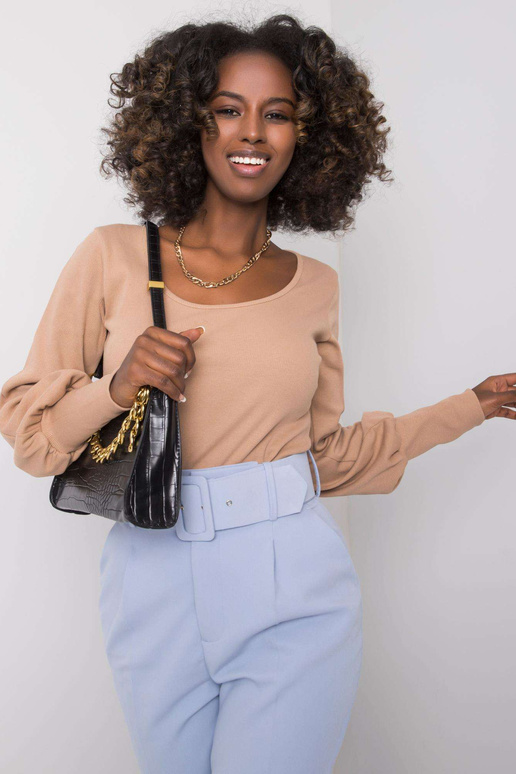 Tmavě béžová ležérní halenka Elsie...