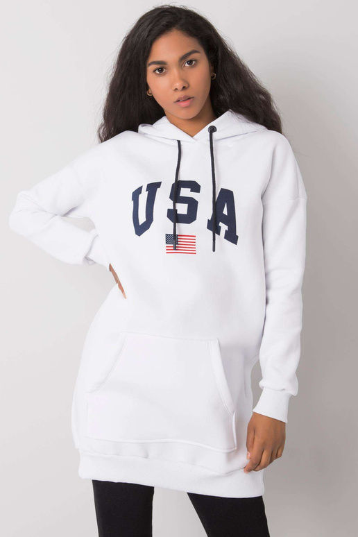 Bílá klokaní mikina Yetty RUE PARIS