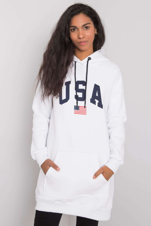 Bílá klokaní mikina Yetty RUE PARIS