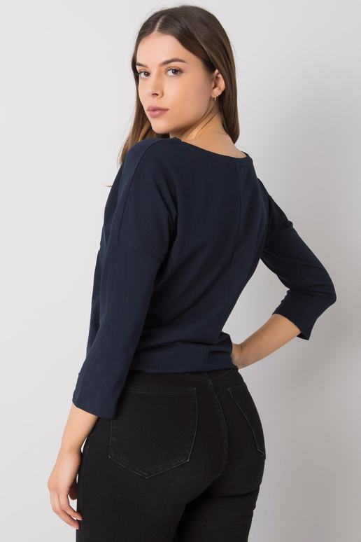 Tmavě modrá halenka s potiskem Rosita...