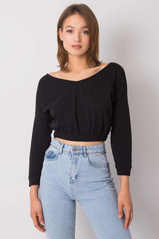 Černá bavlněná halenka Jaycee RUE PARIS