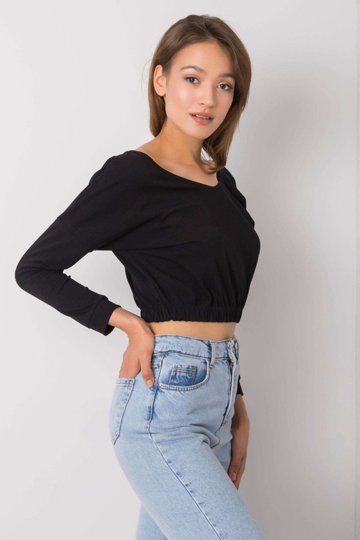 Černá bavlněná halenka Jaycee RUE PARIS