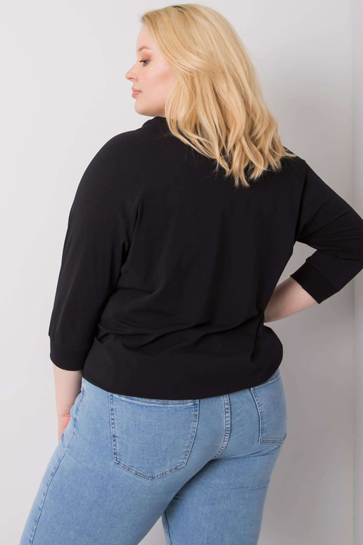 Černá halenka s nápisem Rosie