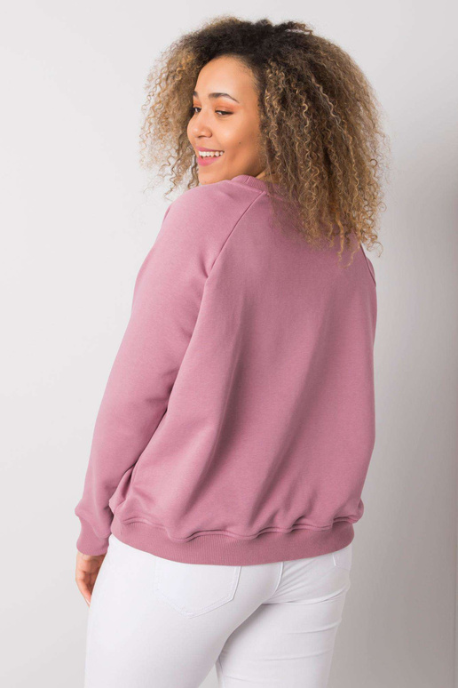 Bavlněná mikina Donna Dirty Pink Plus...