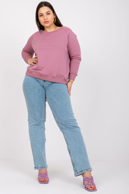 Bavlněná mikina Donna Dirty Pink Plus...