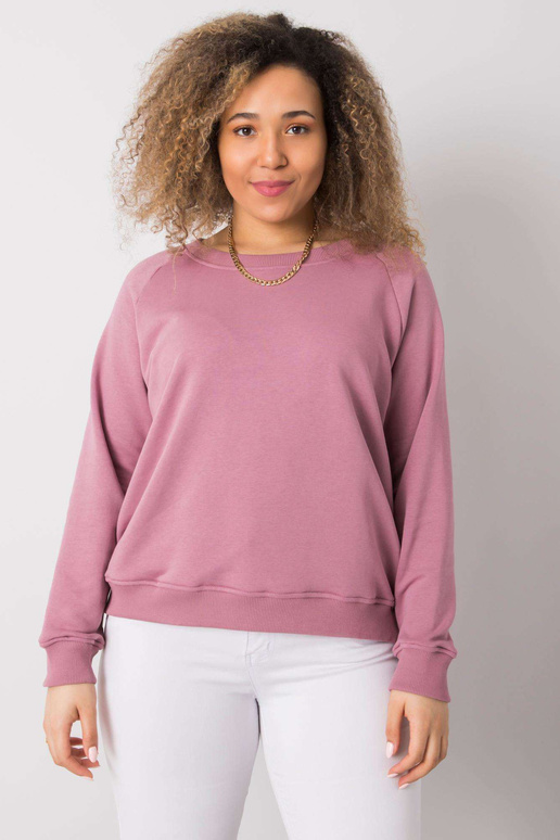 Bavlněná mikina Donna Dirty Pink Plus...