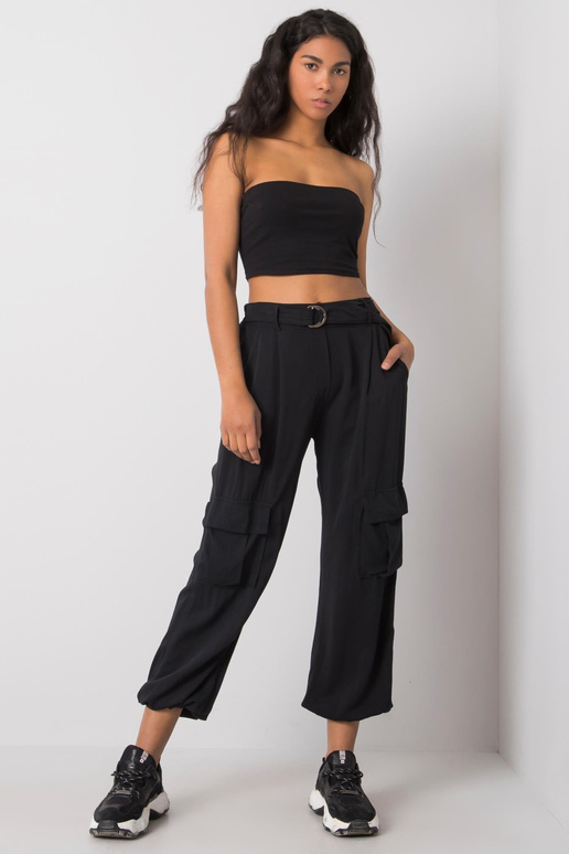 Černé kalhoty Lorrita OCH BELLA