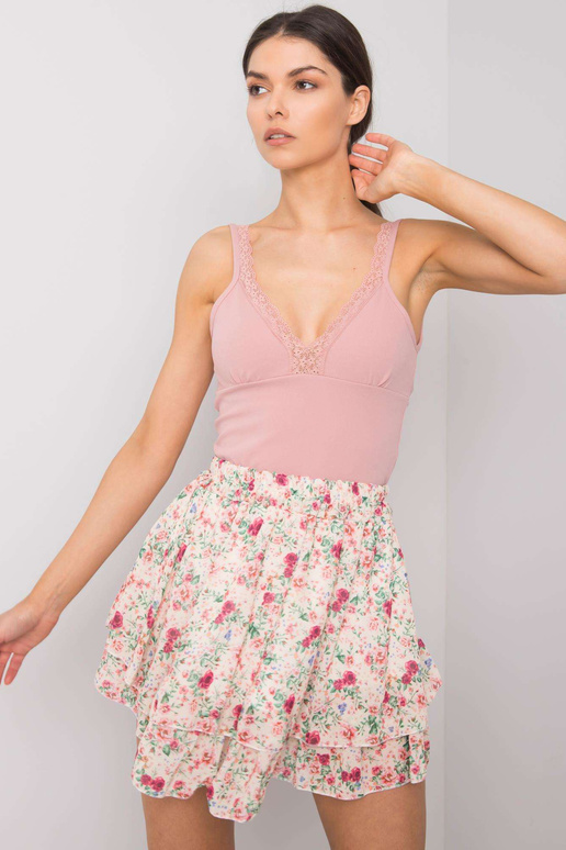 Růžový krátký top Zemya RUE PARIS