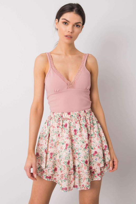 Růžový krátký top Zemya RUE PARIS