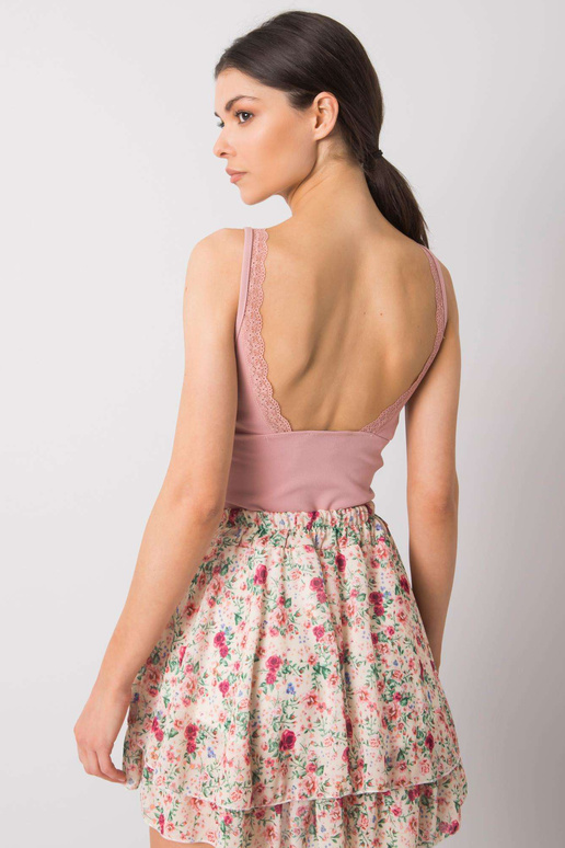 Růžový krátký top Zemya RUE PARIS