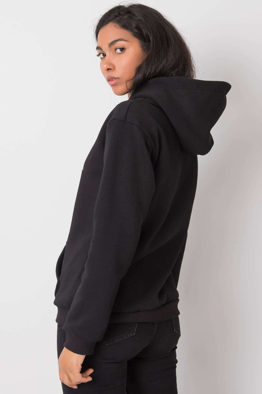 Černá mikina s kapucí Khianna RUE PARIS