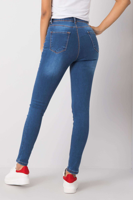 Bretaňské modré tubové džíny RUE PARIS