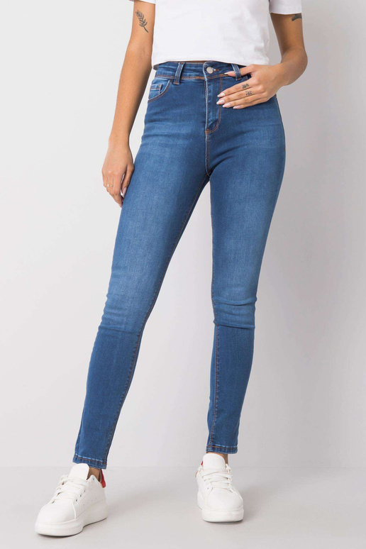 Bretaňské modré tubové džíny RUE PARIS