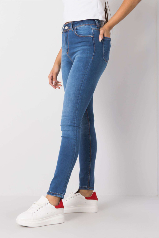 Bretaňské modré tubové džíny RUE PARIS