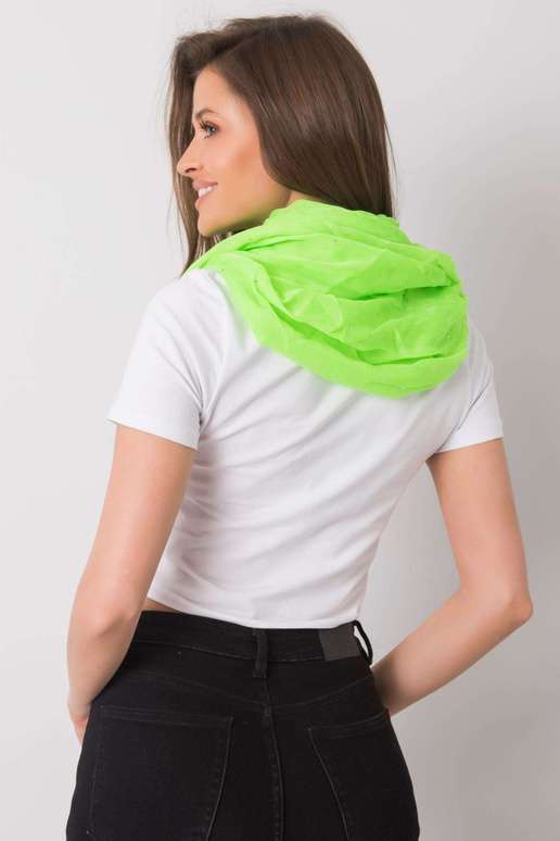 Fluo zelený komín s lesklou nášivkou