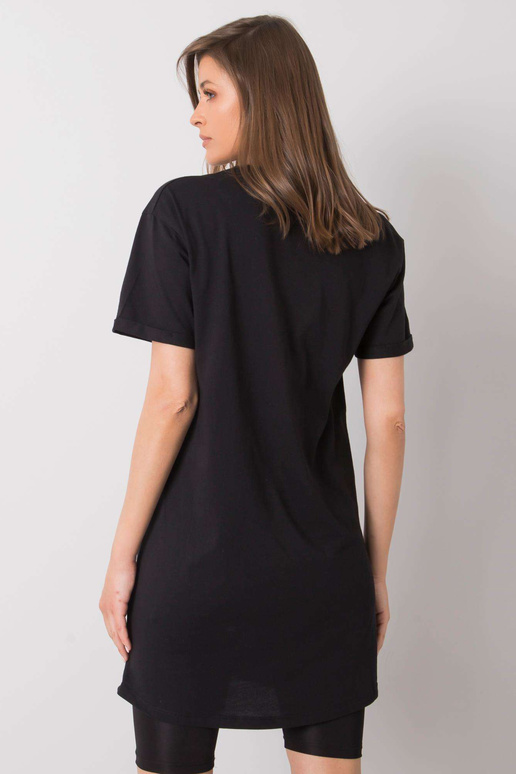 Černá tunika s potiskem Eira SUBLEVEL