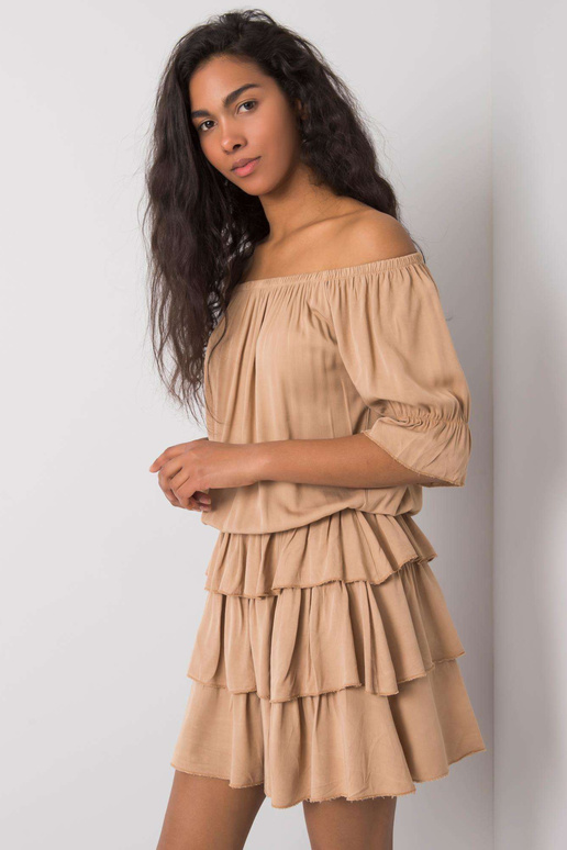 Velbloudí šaty s volánky Malia OCH BELLA