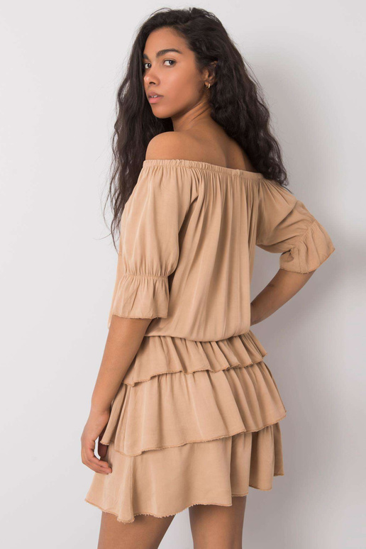 Velbloudí šaty s volánky Malia OCH BELLA