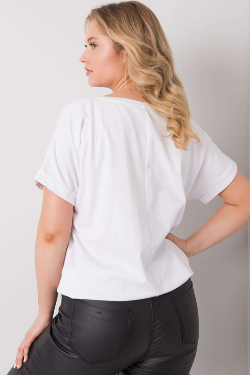 Bílá nadměrná halenka Mavis