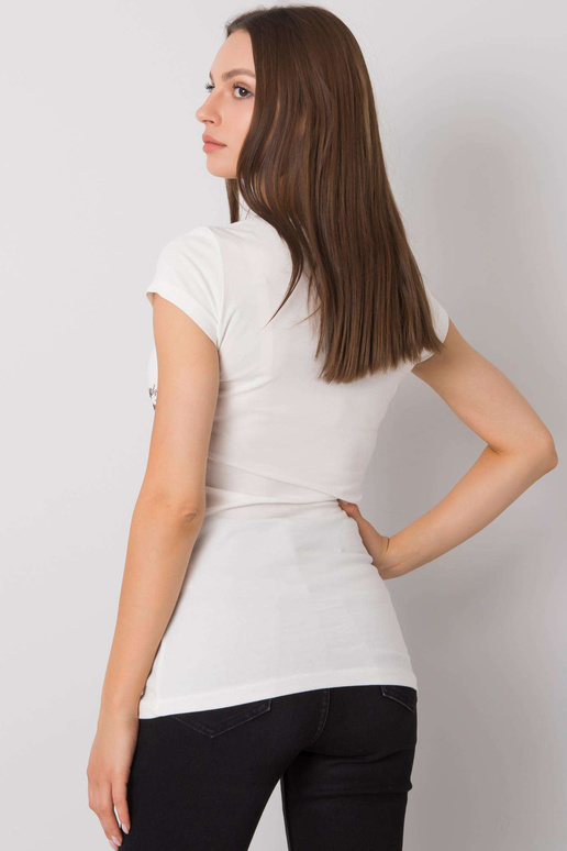 Ecru tričko s nášivkou Misha