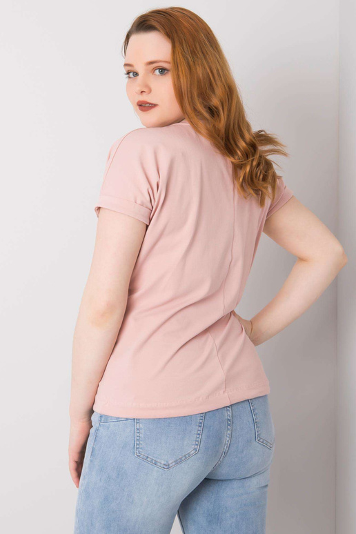 Špinavě růžová halenka plus size s...