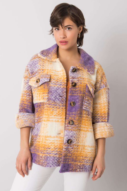 Fialová a žlutá košile Soleil