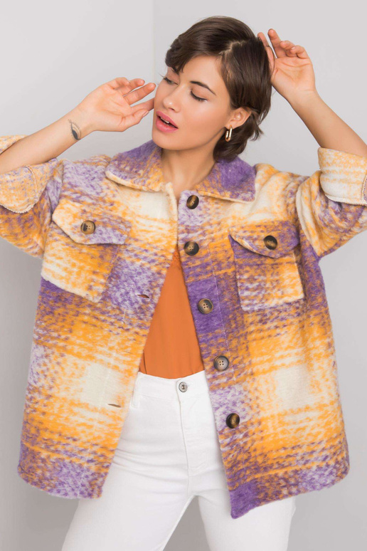 Fialová a žlutá košile Soleil