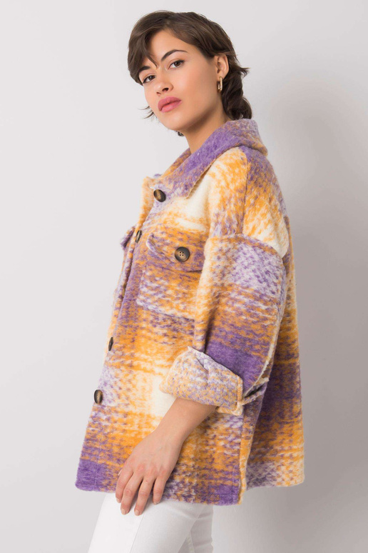 Fialová a žlutá košile Soleil