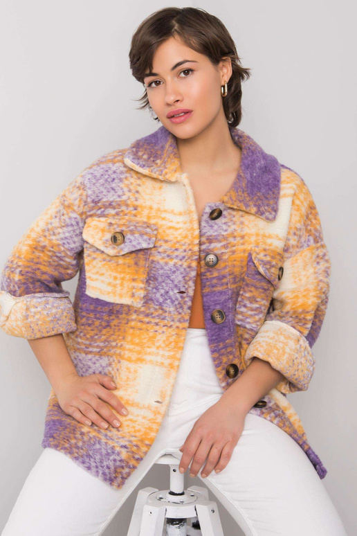 Fialová a žlutá košile Soleil