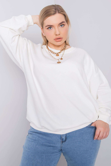 Ecru mikina plus size Mischa