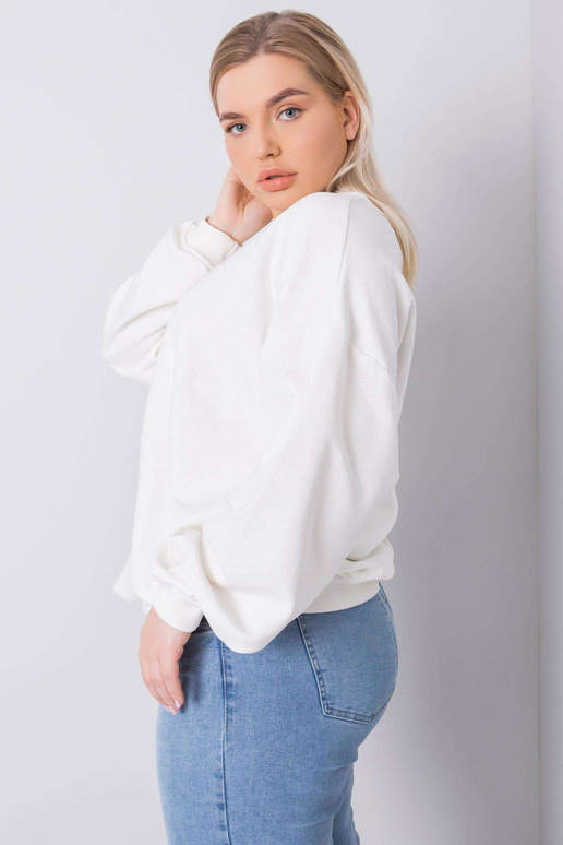 Ecru mikina plus size Mischa