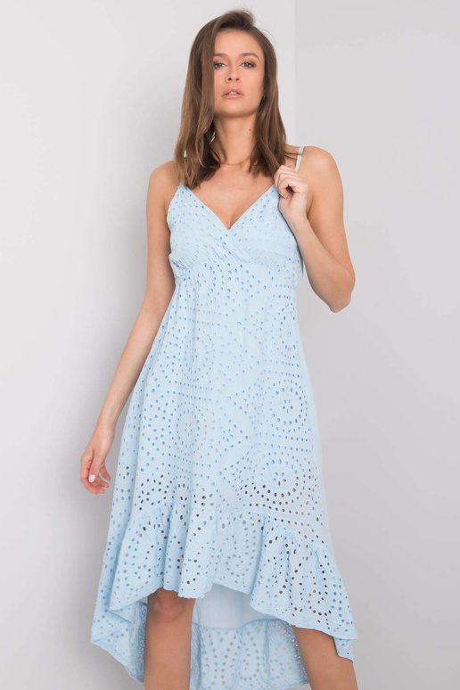 Jetel OCH BELLA Modré volánové šaty Jetel OCH BELLA Modré volánové šaty