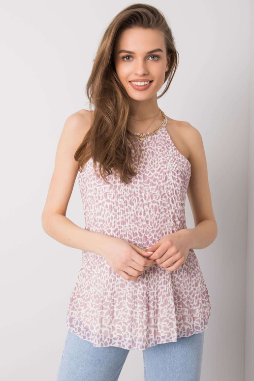 Fialový top plisovaný Monreale SUBLEVEL